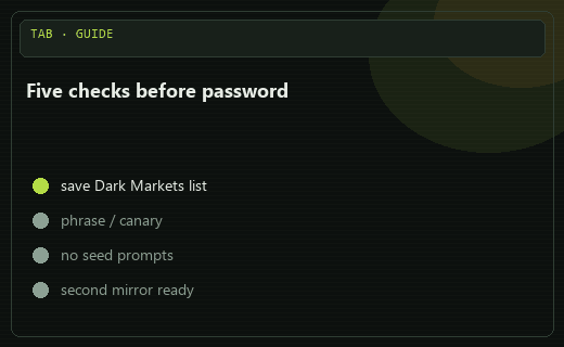 Anti-phishing checklist